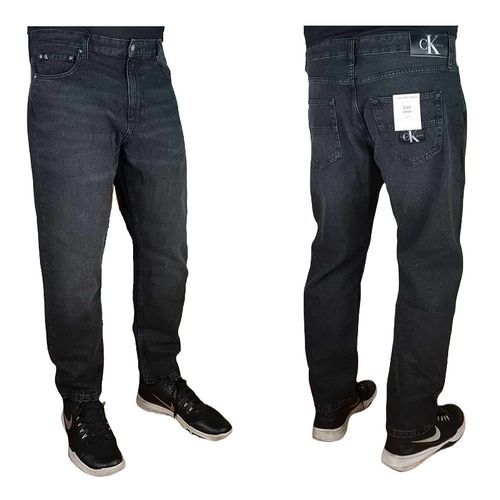 Czarne jeansy Calvin Klein Jeans - Dad J30J322729 męskie oryginalne - W38 na Arena.pl