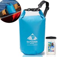 Worek Wodoszczelny Dry Bag 10L Torba na Kajak Łódkę Niebieska + Etui