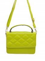 Elegancka torebka listonoszka skóra ekologiczna pikowana zielony 5011