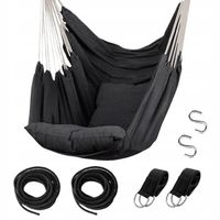 KRZESŁO FOTEL WISZĄCY HAMAK HUŚTAWKA Z PODUSZKAMI OGRÓD TARAS BALKON + HAK