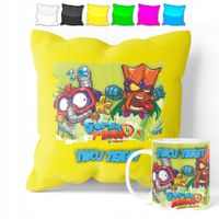 ZESTAW: KUBEK + POSZEWKA - SUPER ZINGS - PREZENT WIELE WZORÓW + IMIĘ