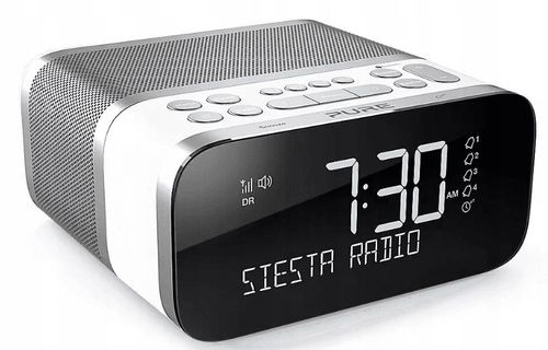 Radiobudzik Pure Siesta S6 FM Bluetooth USB DAB+ Biały na Arena.pl