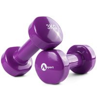 ZESTAW HANTLI FITNESS PILATES CIĘŻARKI HANTLE ŻELIWNE DO ĆWICZEŃ 2x3kg