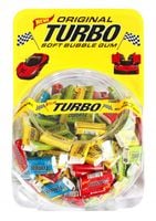 Gumy do żucia Turbo z obrazkami 300 szt