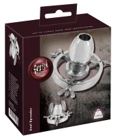 fetish collection metalowy wziernik regulowany srebrny 6,4 cm stal