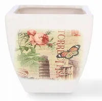 Osłonka ceramiczna doniczka ogród balkon taras