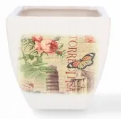 Osłonka ceramiczna doniczka ogród balkon taras