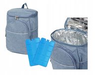 PLECAK TERMICZNY na plaże piknik 14l + WKŁADY CHŁ.