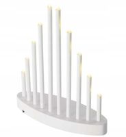 Świecznik Adwentowy Świeczki Lampki Dekoracja na Święta 10 świec