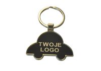 Metalowe breloki do kluczy w kształcie samochodu z własnym logiem 10 szt.