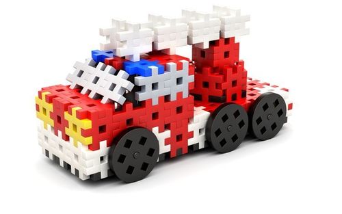 Klocki Meli Basic Fire wóz, straż pożarna 4w1 - mini wafle na Arena.pl