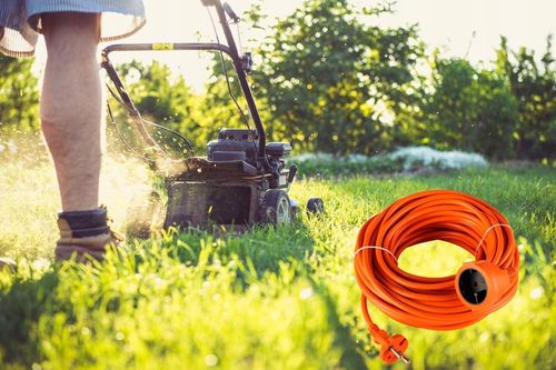 PRZEDŁUŻACZ OGRODOWY DO KOSIARKI BUDOWLANY POJEDYŃCZY GRUBY SZNUR na Arena.pl