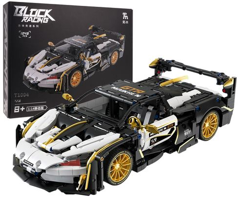 Zestaw Klocków Auto Sportowe Biało/Czarne 1242El. na Arena.pl