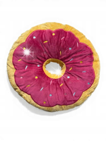 SKUMEE PODUSZKA DEKORACYJNA DONUT Z RÓŻOWĄ POLEWĄ 40 CM