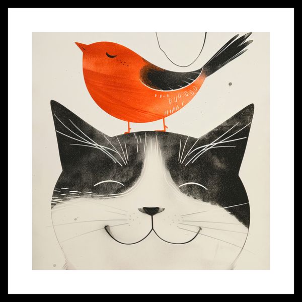 Plakat 30x30cm Pyzaty Przyjaciel zdjęcie 3