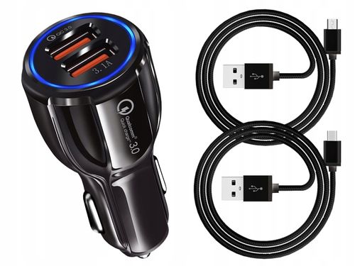 ŁADOWARKA SAMOCHODOWA QC 3.0 + KABEL MICRO TYP C na Arena.pl