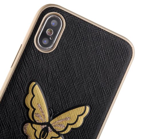 GUESS SAFFIANO HARD CASE etui iPhone X - BLACK na Arena.pl