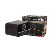 Retro Radio LCD Przenośne Kuchenne 45W Bluetooth Pilot FM/CD/AUX Czarne