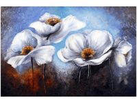 100 70CM OBRAZ PŁÓTNO ALPEJSKIE MAKI PŁÓTNO RAMA