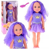 ND24_24438 Lalka W Sukience z Korona Dlugie Wlosy