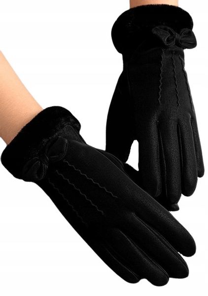 Rękawiczki Ciepłe Dotykowe Zimowe Ocieplane Misiu zdjęcie 11