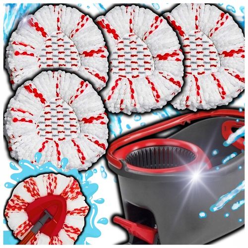 4x WKŁAD NAKŁADKA DO MOPA OBROTOWEGO VILEDA TURBO NOWY MODEL MOPOWANIE 3W1 na Arena.pl