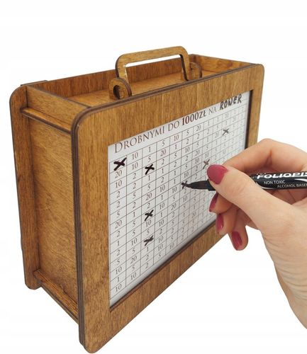 Skarbonka Wykreślana Walizka Prezent Urodziny Oszczędzanie Cel Różne Wzory na Arena.pl