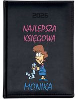 KALENDARZ A6 2026 TYGODNNIOWY PLANER nadruk UV PREZENT DLA KSIĘGOWEJ + IMIĘ