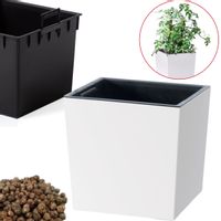 Doniczka kwadratowa niska DURS240L Donica + wkład + keramzyt 1l