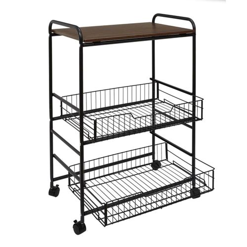 Wózek barek Dolie czarny/ orzech na Arena.pl