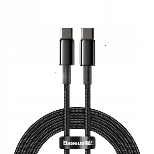 Baseus kabel Tungsten PD USB-C - USB-C 2,0 m czarny 100W na Arena.pl