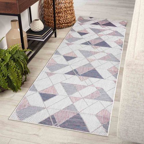 RUG/LU/VINEA/GEOMETRIC2/CREAM+POWDERPINK/60x300 na Arena.pl