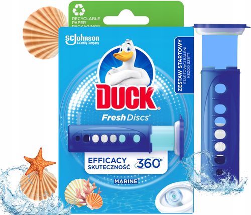 Duck Fresh Discs Marine - Żelowy Krążek Do Toalety 36ml + Aplikator na Arena.pl