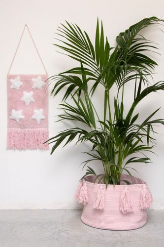 Lorena Canals Kosz dekoracyjny Tassels Pink na Arena.pl