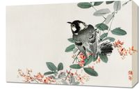 Obraz 60x40cm Black-Capped Chickadee,  Kōno Bairei Vintage do Salonu