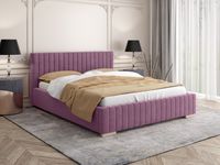 Łóżko tapicerowane Madryt 200x200 z pojemnikiem + stelaż metalowy