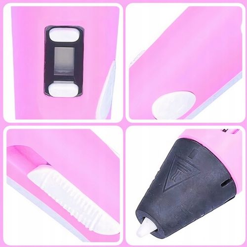 DŁUGOPIS 3D DRUKARKA 3D DLA DZIECI RÓŻOWY + WKŁAD 310m + MATA + SZABLONY na Arena.pl