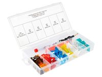 Bezpieczniki UNI + próbnik napięcia + chwytak, 92 elem.