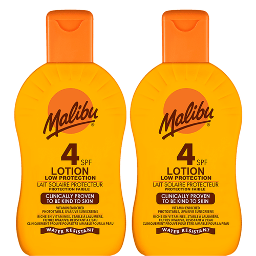 Malibu Lotion Protection SPF4 Ochronny Balsam 200ml x2szt na Arena.pl