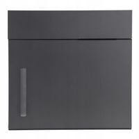 Skrzynka Na Listy Ogrodzenie Pocztowa Antracyt Wrzutnia Stalowa Nierdzewna