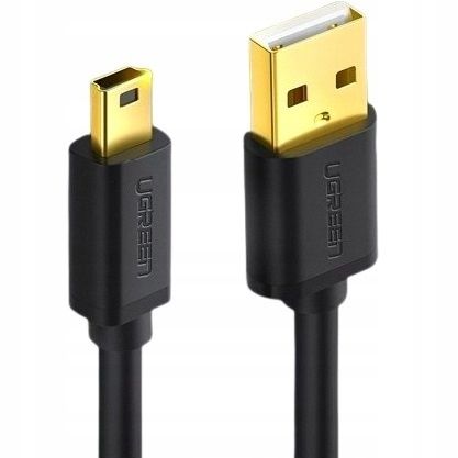 Pozłacany kabel USB- mini USB 3 m jakość przewód Ugreen do nawigacji kamery na Arena.pl