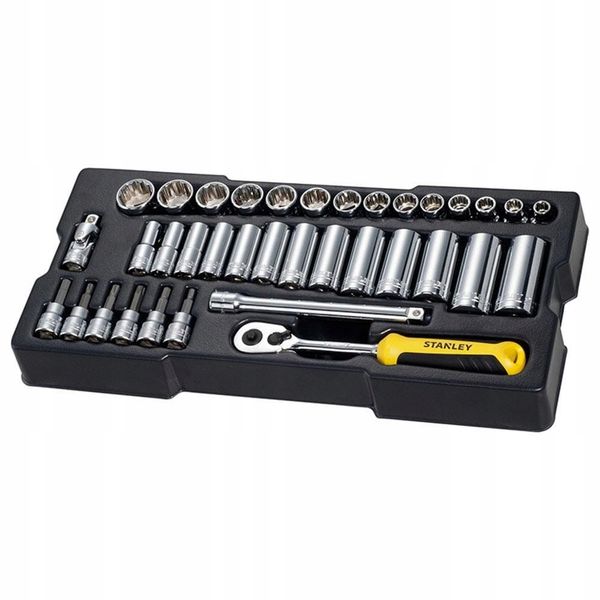 STANLEY ZESTAW KLUCZY 36 elementów 3/8" TRANSMODULE zdjęcie 1