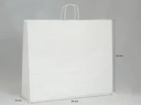 Torba papierowa biała 54 x 15 x 46 cm