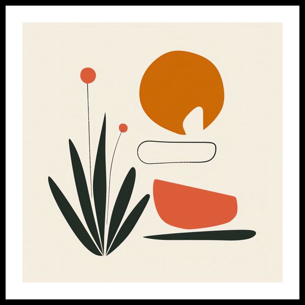 Plakat 70x70cm Abstrakcyjny Zen zdjęcie 3