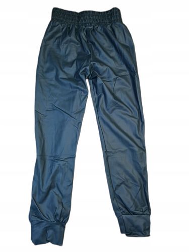 SPODNIE JOGGERY BUTELKOWA ZIELEŃ OCIEPLANE WYSOKI STAN PARROT MIEGO M/L na Arena.pl