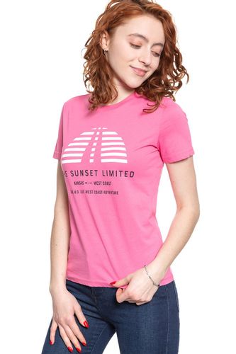 LEE T SHIRT DAMSKI SUNSET TEE CHROME PINK L42XEPNE S na Arena.pl
