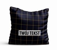 Poduszka Dekoracyjna KRATA  z Twoim napisem KR04