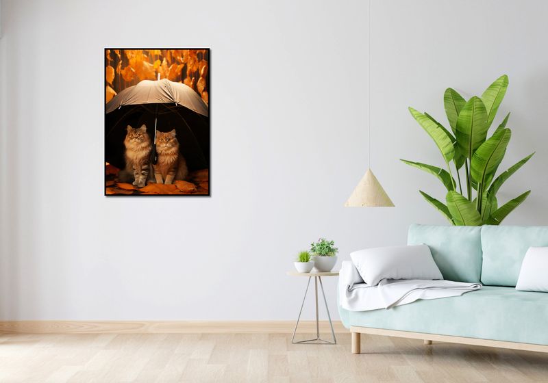 Plakat 64x90cm Jesienny Koci Schron zdjęcie 4
