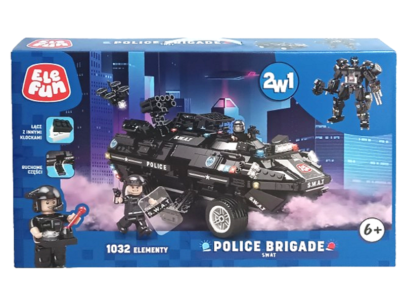 Klocki Elefun Police - SWAT 2w1 C0551A zdjęcie 3