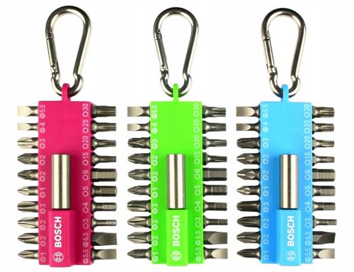 ZESTAW 21 sztuk BITÓW i KOŃCÓWEK BOSCH w uchwycie na Arena.pl